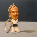 Steve Greaves - David Beckham Keyring - photorealism toy painting