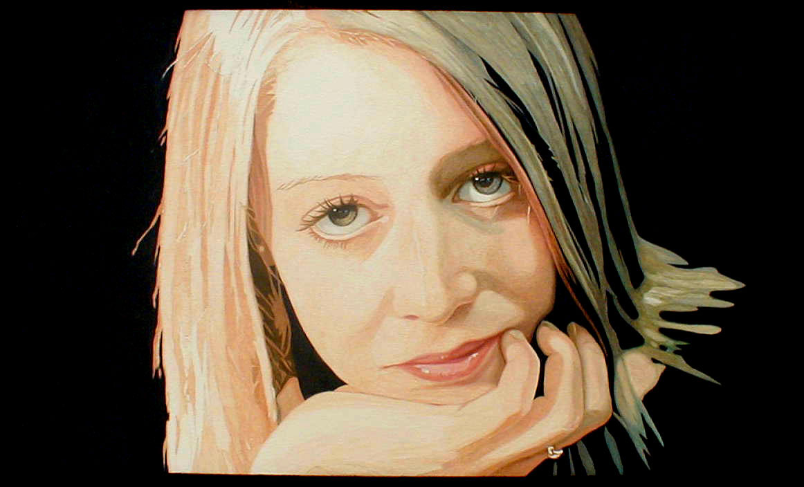 Steve Greaves - Amy Davenport - photorealism portrait painting