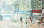 New Street, Barnsley - Impressionism Style Acrylic Painting - Steve Greaves.